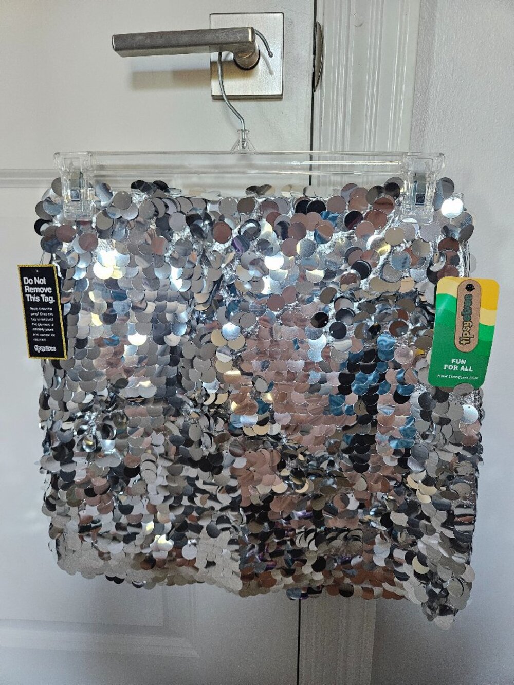 Tipsy Elves sequin skirt, size Small, NWT